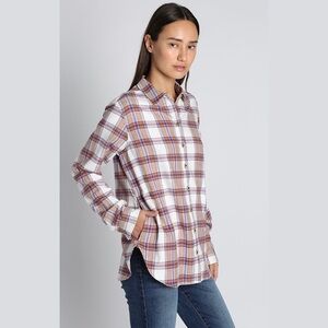 JACHS Girlfriend New York Shirt Womens Large Multi Plaid